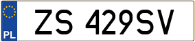 Trailer License Plate